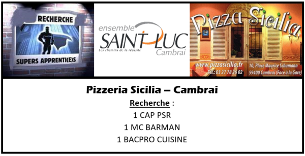 Recrutement - Le Sicilia Cambrai