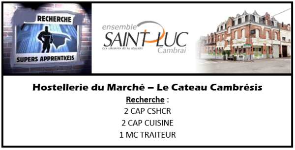 Recrutement - Hostellerie du Marche Le Cateau Cis